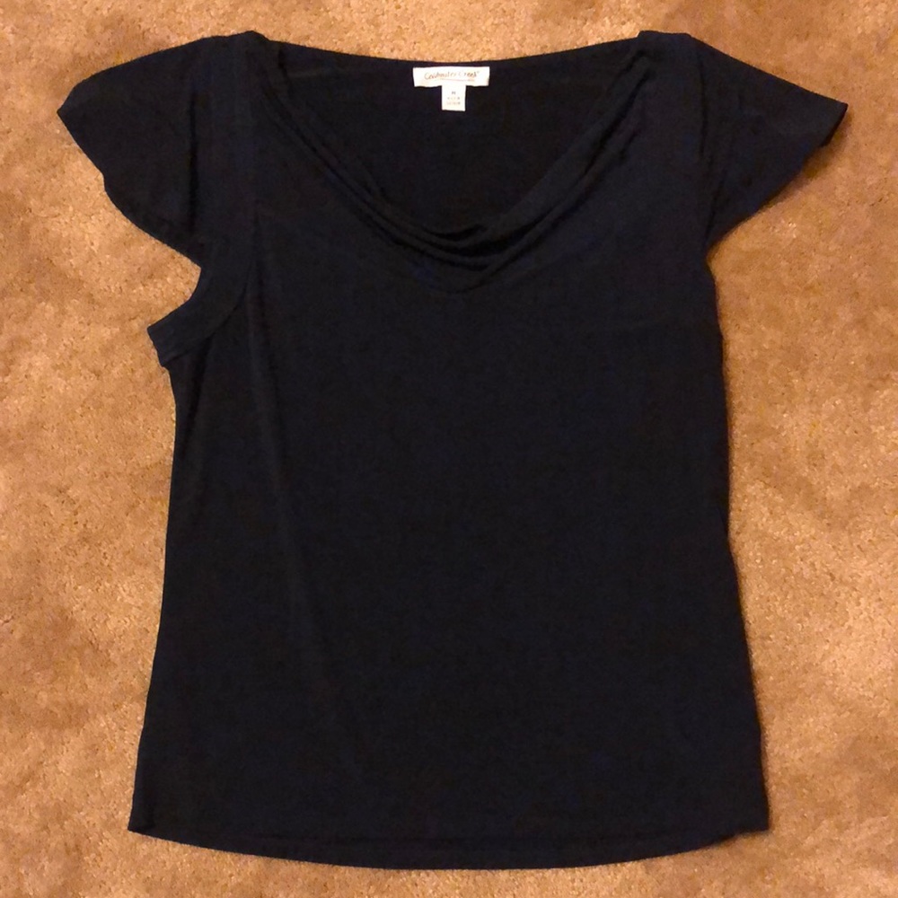 Coldwater Creek navy blouse. Size M